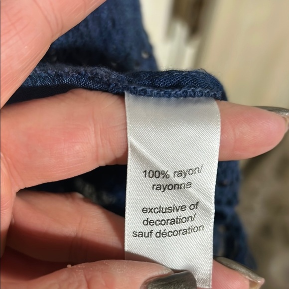 Maurices Blue Boho Poncho - Picture 6 of 6